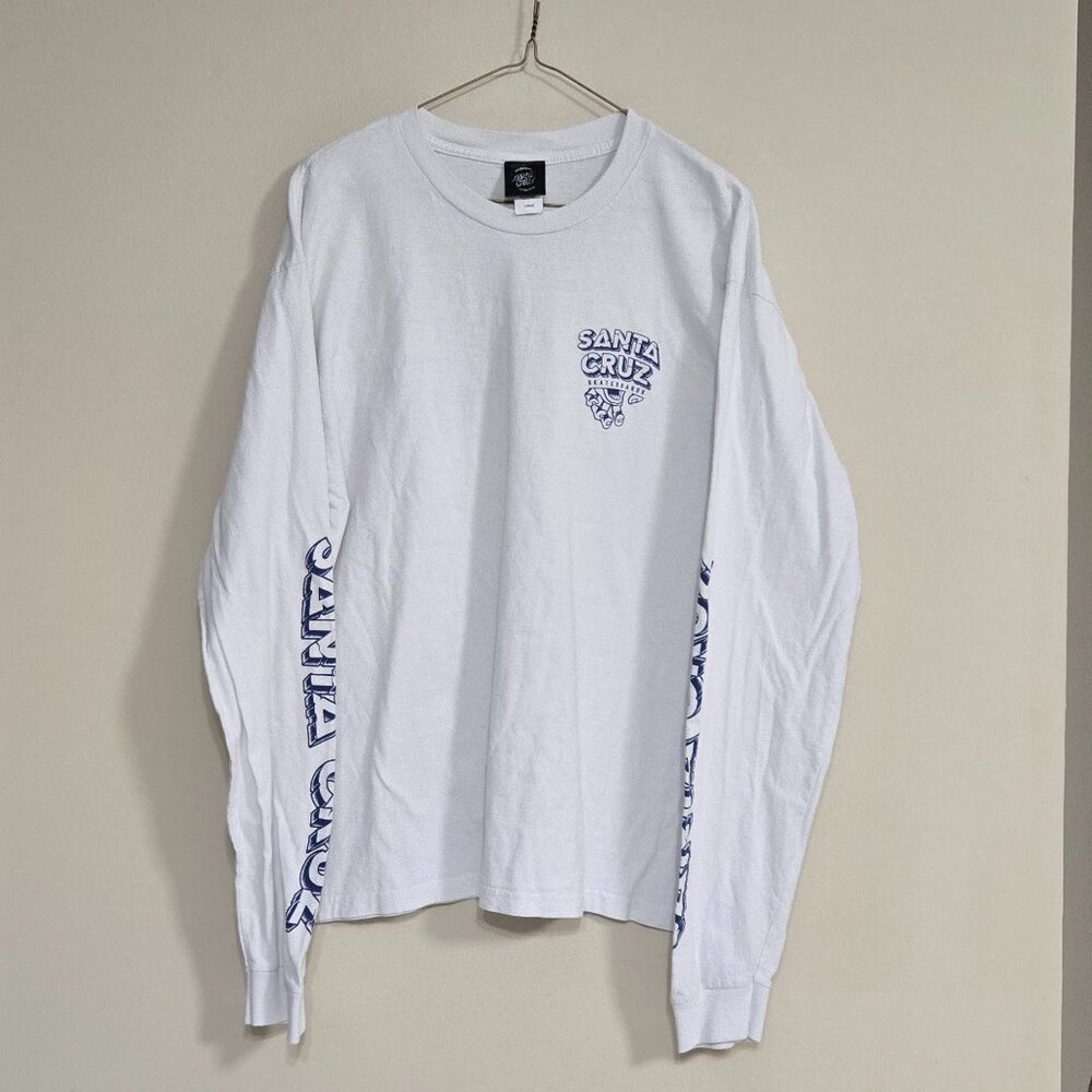 Santa Cruz Inherit White Long Sleeve T-Shirt Mens L